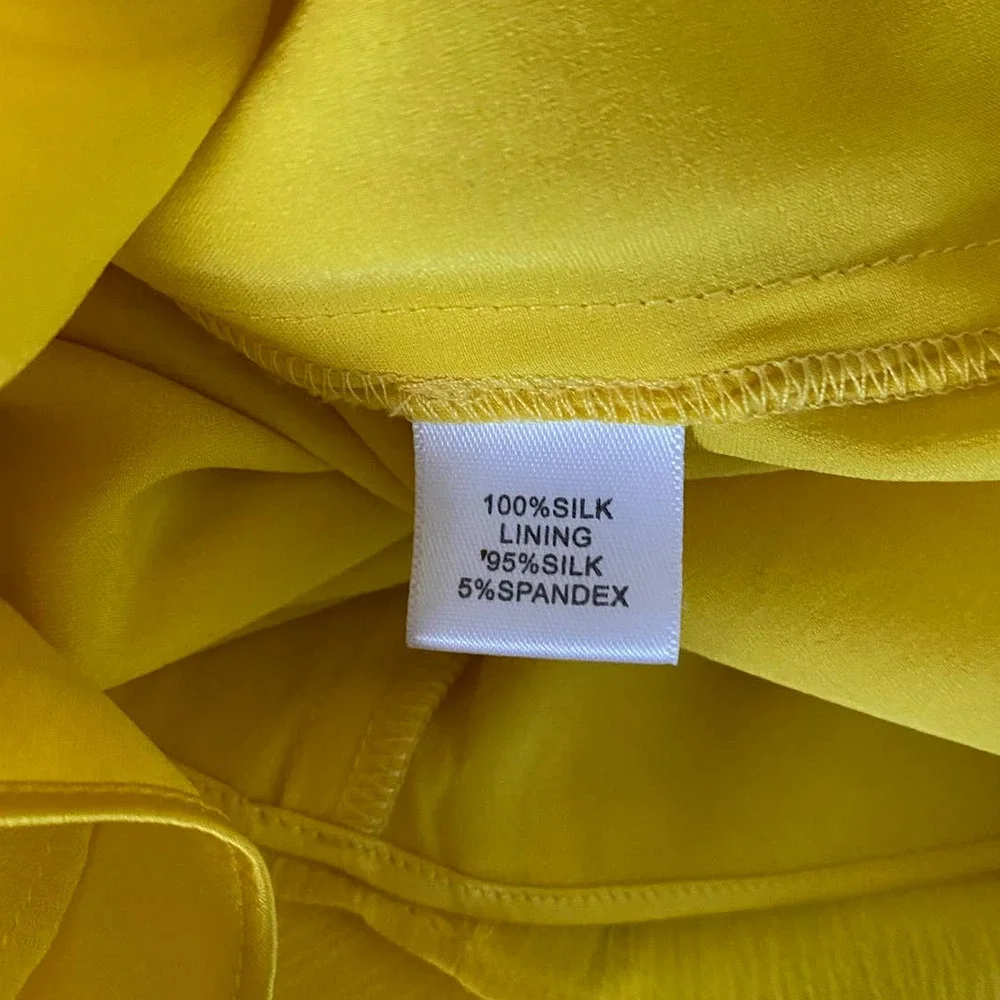 St. John Yellow Ruffle Skirt - Picture 5 of 5